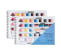 HG Art Concepts Painters Color Diary Lot de 2 carnets à spirales avec 10 pages pour aquarelle et supports mixtes 22,9 x 30,5 cm