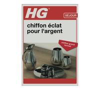 HG Chiffon Éclat pour l'Argent FR - Chiffon pour Bijoux en Argent et Argenterie, Nettoie & Fait Briller, Tissu Imprégné, 30 x 30 cm (495000106)