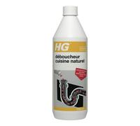 HG Déboucheur Cuisine Naturel - Déboucheur pour Canalisations d'Évier, Sans Danger pour la Fosse Septique (1L)