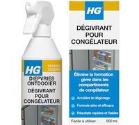 HG Dégivrant pour réfrigérateur et congélateur - Spray dégivrant et décongélant à action rapide pour un nettoyage rapide - 500 ml