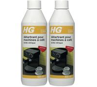 HG Détartrant pour Machine à Café, Détartrant puissant pour machines à expresso et à dosettes - 500 ml (Lot de 2)