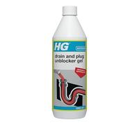 HG Gel déboucheur de canalisations et de bouchons, déboucheur efficace de canalisations, déboucheur de canalisations et déboucheur de toilettes, traitement robuste pour évier et bouchon - 1 litre