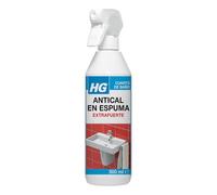 HG Anti-calcaire en mousse extra forte pour robinets, lavabos et toilettes, nettoyant et adoucisseur de salle de bain pour artichauts et cloisons de douche, chromées et baignoires - 500 ml