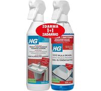 HG mousse extra forte détartrant pour verre et miroir 2×500 ml