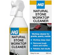 HG Natural Stone Nettoyant pour plan de travail de cuisine, nettoyant pour plan de travail en quartz, nettoyant pour plan de travail en granit et nettoyant pour marbre, nettoyant doux pour cuisine et