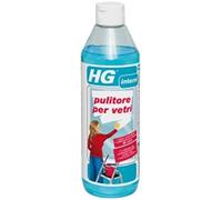 HG Nettoyant pour vitres, formule professionnelle concentrée pour une brillance sans halos, utilisable sur portes fenêtres, fenêtres et miroirs 500 ml (297050108)