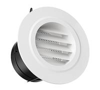 HG Power 75mm Grille de Ventilation en Plastique Aeration Ronde avec Moustiquaire Grille pour Intérieur et Extérieur Entrées et Sorties d'air Murales et de Plafond