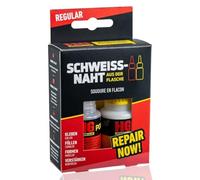 HG POWER GLUE Colle plastique avec granulés - soudure à froid, 20 g + 40 g | Colle + granulés = soudure à froid : comble fissures et trous, répare pare-chocs, rétroviseurs, ABS, plexiglas, céramique