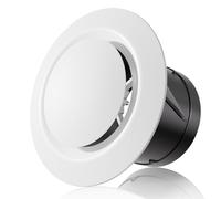HG Power Grille de Ventilation Ventilation 75mm Aeration Ronde Réglable ABS | Bouche VMC 75 avec Moustiquaire - Débit Modulable, Convient pour Cuisine, Salle de Bain, et Installation sur Plafond ou Mur