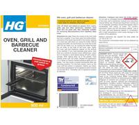 HG Spray nettoyant pour four, gril et barbecue, élimine rapidement les aliments cuits au four et la graisse brûlée, pour la cuisine et l'extérieur (500 ml) - 138050106