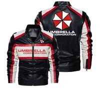 HGADXVBE Vêtements Homme En Cuir Resid.ent Evil, Style Vintage Jacket, Manteau Décontracté En Chaude, Polyvalente(White,S)