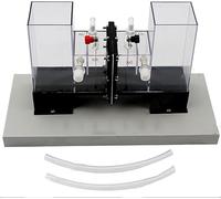 HGAYUBDV Kit d'appareil d'électrolyse de l'eau, démonstrateur d'électrolyseur, démonstrateur de Membrane échangeuse d'ions, électrolyse Rapide de la Saumure saturée, sans électrode en Platine.
