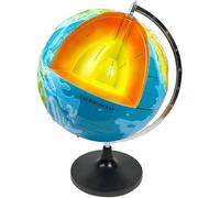 HGAYUBDV Modèle de Structure terrestre, Globe terrestre géographique, Structure de Mouvement de la croûte terrestre, Changement Interne du Terrain, Globe décoratif de Bureau de Salle de Classe