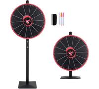 HGAYUBDV Roue de Prix Noire, 14 emplacements, Grande Roulette de Table Robuste for Salon Commercial, Carnaval, Jeux Win Fortune Spin.