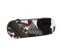 Hgbbdyyjj Backyard Chickens Trousse à crayons étanche multifonction avec rabat Motif poules, Noir , Taille unique, Organiseur de sac