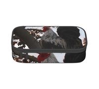 Hgbbdyyjj Backyard Chickens Trousse à crayons multifonction avec compartiment de grande capacité Motif poules, Noir , Taille unique, Organiseur de sac