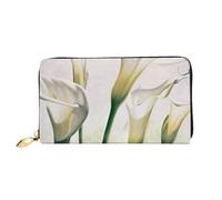 Hgbbdyyjj Beauty Flowers Portefeuille long de qualité supérieure pour homme et femme - Portefeuille zippé en cuir synthétique avec 12 emplacements pour cartes et poche pour pièces de monnaie