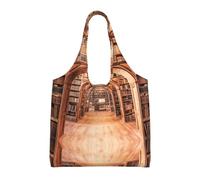 Hgbbdyyjj Bibliothèque Bibliothèque Personnalisée Multi Scène Mode Décontracté Avec Fermeture Éclair Sac Cabas Fourre-tout Sac De Plage Sac De Navetterie Sacs