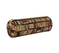 Hgbbdyyjj Bibliothèque ordonnée personnalisée multifonction multifonction grande capacité sac de rangement en cuir pour papeterie, blanc, Taille unique, Organiseur de sac