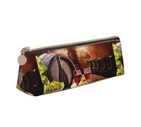 Hgbbdyyjj Cave à vin rouge Sac de rangement multifonction multifonction en cuir pour papeterie, blanc, Taille unique, Organiseur de sac