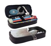 Hgbbdyyjj Flying Dove Trousse à crayons multifonction en cuir souple et résistante aux taches Grande capacité, Noir , Taille unique, Organiseur de sac