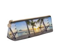 Hgbbdyyjj Paradise Beach Palm Trees Sac de rangement multifonction en cuir avec motif de palmiers, blanc, Taille unique, Organiseur de sac