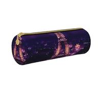 Hgbbdyyjj Paris Sac de rangement rond multifonction en cuir avec impression personnalisée Grande capacité, blanc, Taille unique, Organiseur de sac