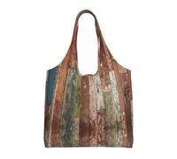 Hgbbdyyjj Planks Weathered Old Look Personnalisé Multi Scène Mode Décontracté Avec fermeture éclair Sac de courses Fourre-tout Sac de plage Sac de banlieue