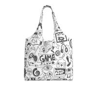 Hgbbdyyjj Sac de courses avec fermeture éclair pour garçons - Personnalisable - Multi-scène - Style décontracté - Sac de plage