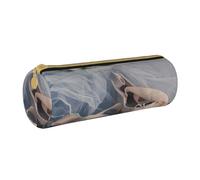 Hgbbdyyjj Sac de rangement en cuir rond multifonction imprimé ballerine de grande capacité, blanc, Taille unique, Organiseur de sac