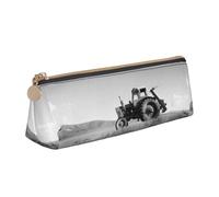 Hgbbdyyjj Sac de rangement triangulaire en cuir avec imprimé de tracteur d'agriculture Tranquil - Multifonction - Grande capacité, blanc, Taille unique, Organiseur de sac