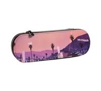 Hgbbdyyjj The Old Hollywood Trousse à crayons étanche multifonction avec rabat Motif imprimé personnalisé, Noir , Taille unique, Organiseur de sac