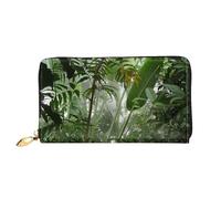 Hgbbdyyjj Tropical Rainforest Portefeuille long de qualité supérieure pour homme et femme - Portefeuille zippé en cuir synthétique avec 12 emplacements pour cartes et poche pour pièces de monnaie