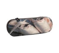 Hgbbdyyjj Trousse à crayons étanche multifonction avec motif de chaussure de ballet personnalisable avec rabat, Noir , Taille unique, Organiseur de sac