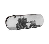 Hgbbdyyjj United States Marine Trousse à crayons étanche multifonction avec rabat Motif marin, Noir , Taille unique, Organiseur de sac