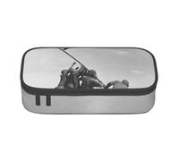 Hgbbdyyjj United States Marine Trousse à crayons multifonction avec compartiment de grande capacité, Noir , Taille unique, Organiseur de sac