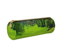 Hgbbdyyjj Vancouver Golf Course Sac de rangement en cuir rond multifonction avec impression personnalisée Grande capacité, blanc, Taille unique, Organiseur de sac