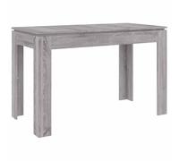 HGBNMER Table à manger gris sonoma 120 x 60 x 76 cm en bois - Table de cuisine minimaliste avec plateau de table robuste pour collations et décoration - Polyvalente comme table de bistro ou table de