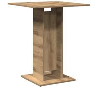 HGBNMER Table de bistro ronde en bois 60 x 60 x 75 cm Chêne Artisan Table basse stable pour collations et décoration, facile d'entretien avec surface lisse, polyvalente dans la cuisine