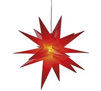 HGD Étoile de l'Avent en Plastique Rouge Ø env. 60 cm