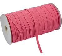 HGDNNDEOP Bandes élastiques Larges et Plates pour Ceinture Bande élastique for Coudre 6 mm de Largeur 100 à 200 mètres Multicolore(Red2,6mm 100yards)