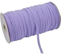 HGDNNDEOP Bandes élastiques Larges et Plates pour Ceinture Bande élastique for Coudre 6 mm de Largeur 100 à 200 mètres Multicolore(Light Purple,6mm 100yards)