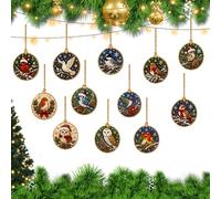 HGDUKBAL Décorations de Noël en Diamant, 12 pièces