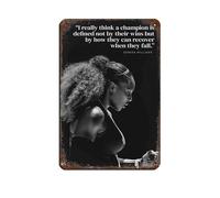 HGEIK Poster de Serena Williams avec citations de tennis - Décoration murale - 20 x 30 cm