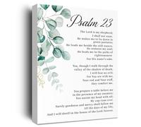 HGETJOHXEM Christian Wall Decor: Psalm 23 Scripture Art Print with The Lord is My Shepherd Quote - Inspirational Gift for Baptism, Prayer & Faithful Living(Unframed,08x12inch(20x30cm))