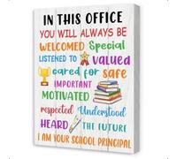 HGETJOHXEM Educational Leadership Poster, Inspirational Wall Decor for Principal's Office, Gift for School Admin & Teachers(Unframed,16x24inch(40x60cm))