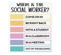 HGETJOHXEM Encouraging Farmhouse Office Decor - Social Work Themed Poster, Calming Wall-Art for Home Office, School Support Room or Waiting Area(Unframed,16x24inch(40x60cm))