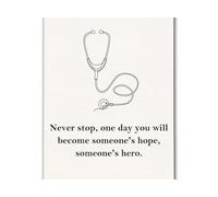 HGETJOHXEM Hippocrates Quote Medical Poster - Inspirational Wall Art for Future Doctors, Medical Student Graduation Gift for Nursing Office & Dorm Room(Unframed,08x12inch(20x30cm))