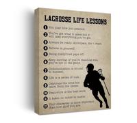 HGETJOHXEM Lacrosse Inspiration Poster - Motivational Wall Art for Lacrosse Players and Fans(Unframed,08x12inch(20x30cm))