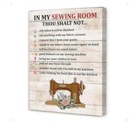 HGETJOHXEM Sewing Notions Wall-Art Canvas - Minimalist Tool Chart with Scissors, Tape Measure for Modern Sewing Office or Maker Space(Unframed,16x24inch(40x60cm))